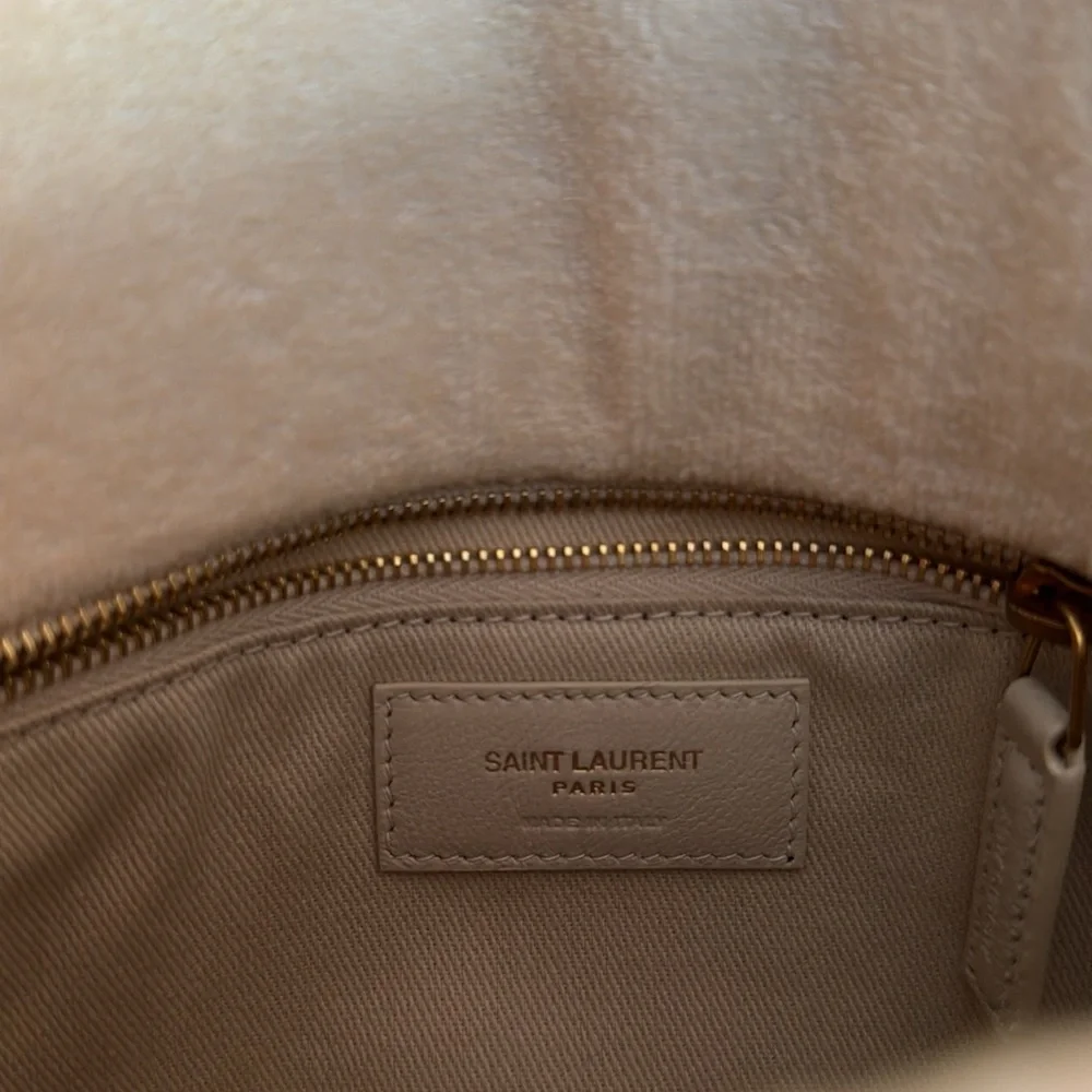 Saint Laurent *NEW* Terry Cloth Vacation Print Lou Lou Bag with Dust Cover - Picture 14 of 17